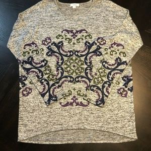 Indigo Womens Long Sleeve Shirt Size M